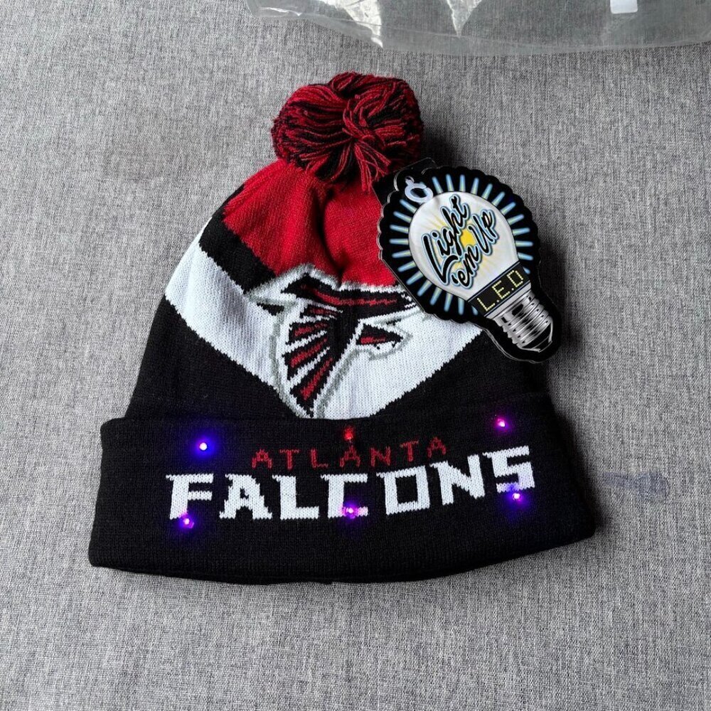 NFL Atlanta Falcons Unisex Beanie, Lights up, One Size